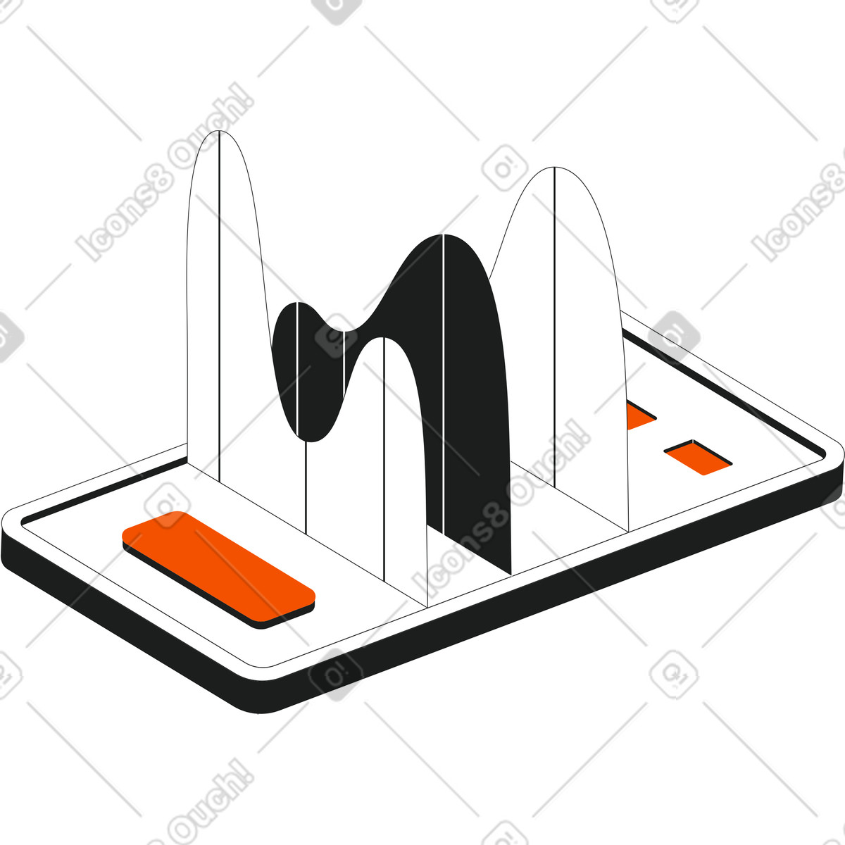 Illustration Mobile avec finance dans le style Strict à télécharger aux formats PNG, SVG