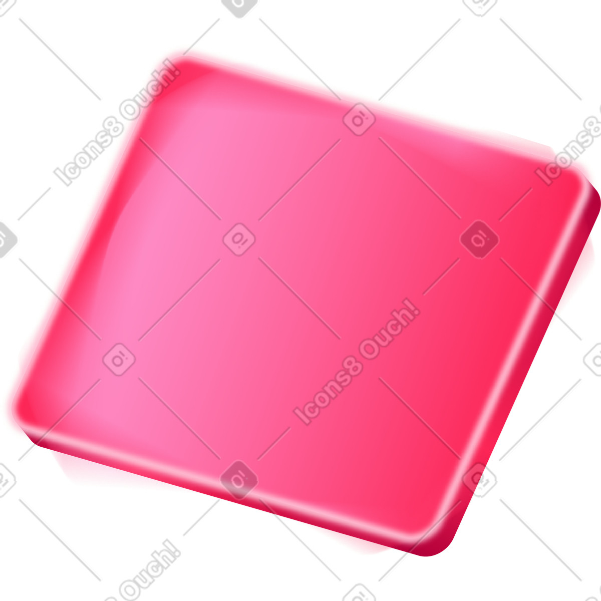 Fuzzy red plate illustration in Burst style download in PNG, SVG