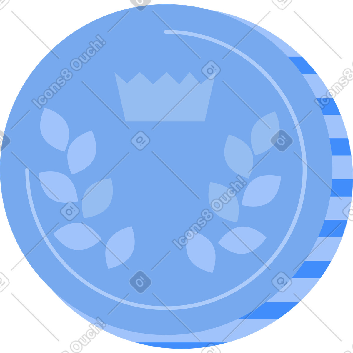 下载 Clip 风格的 硬币 插画，支持 PNG、SVG 格式