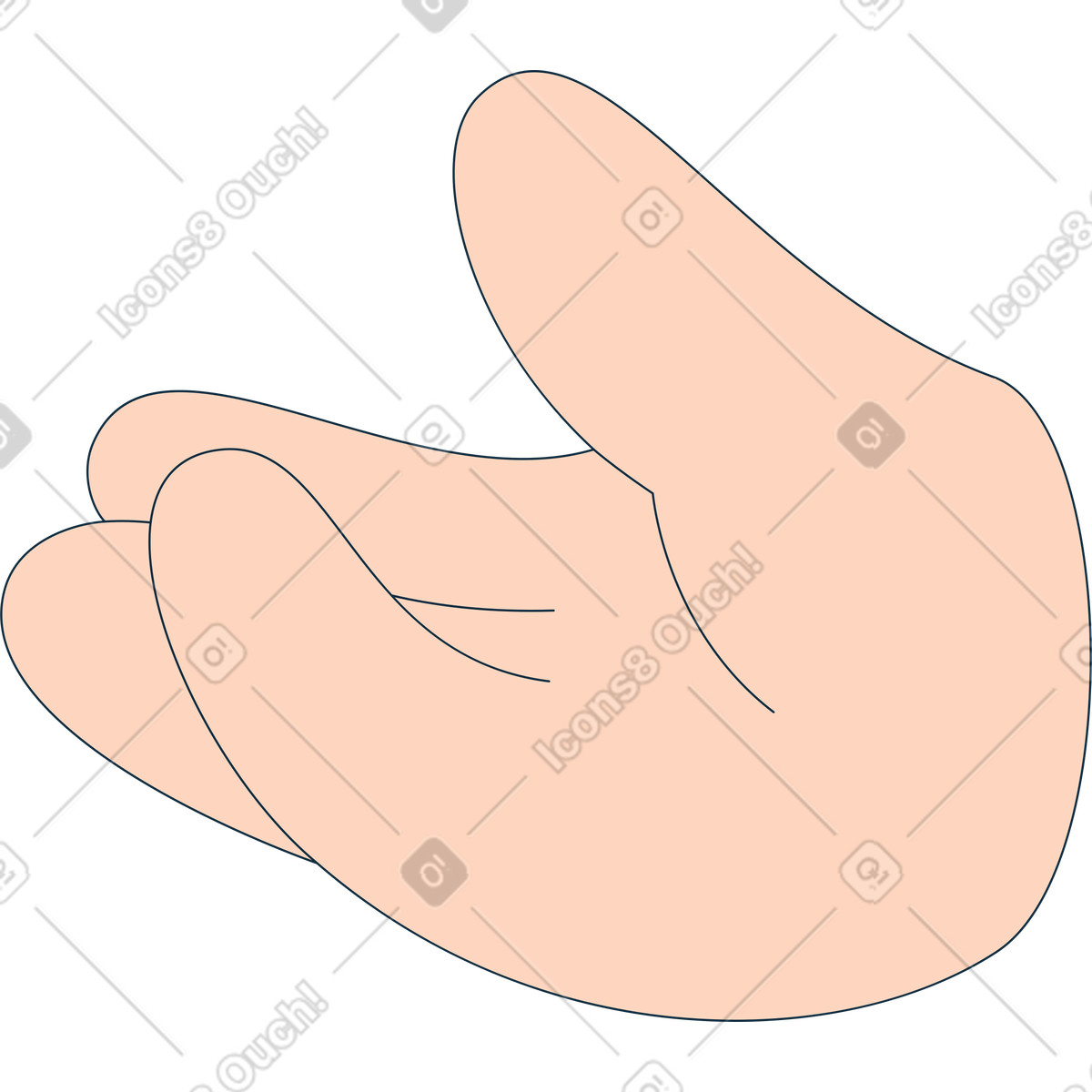 Hand illustration in PNG, SVG