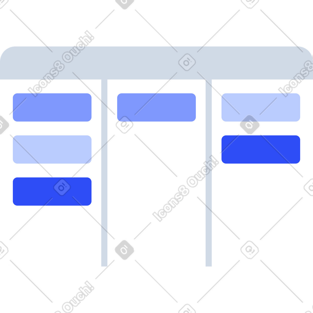 Illustration Tableau kanban dans le style System à télécharger aux formats PNG, SVG