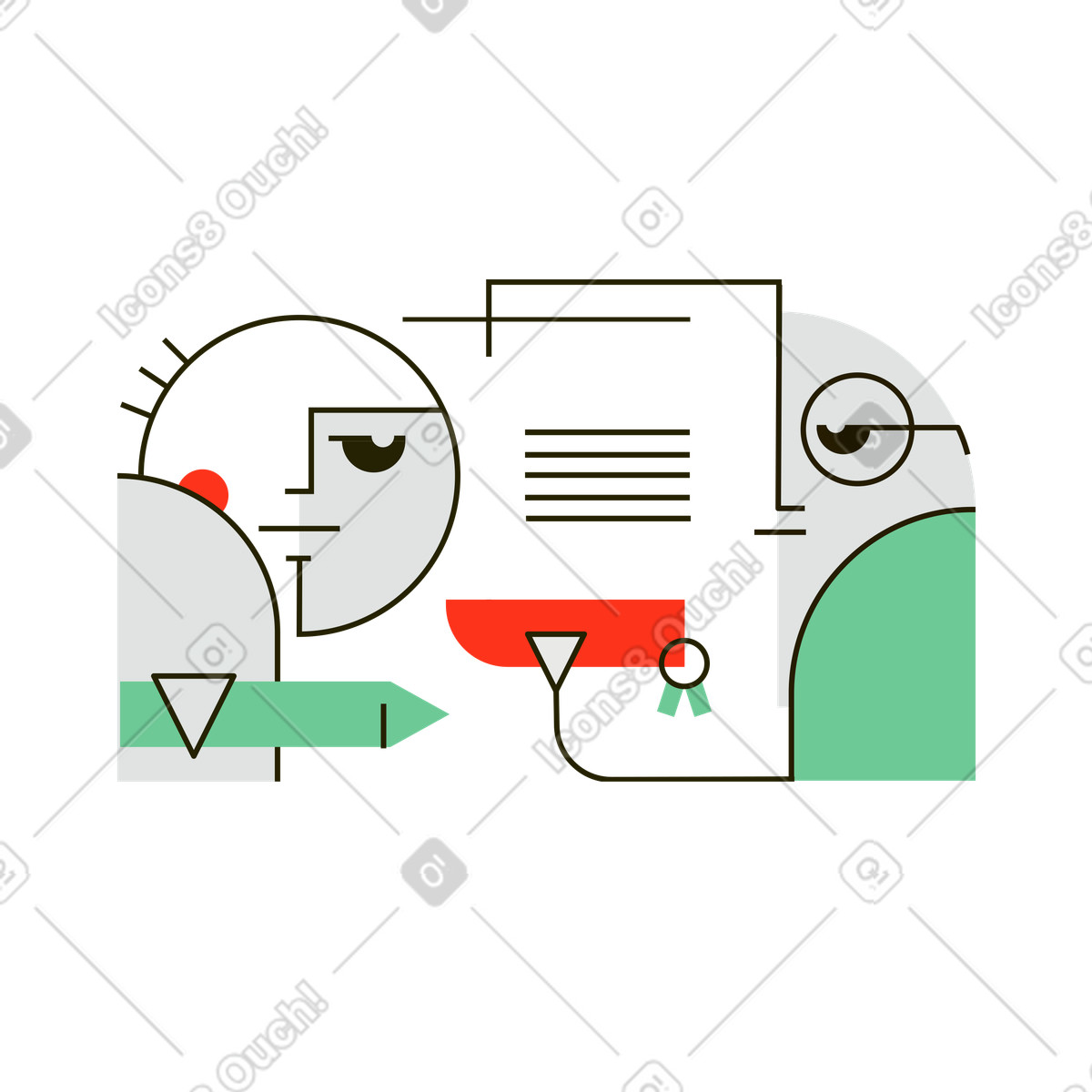 College graduate receiving a diploma illustration educational clipart graphics vector images