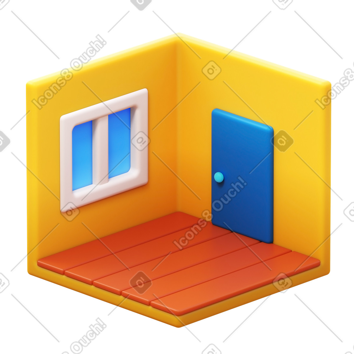 Room illustrazione in stile 3D Fluency scarica in PNG, SVG