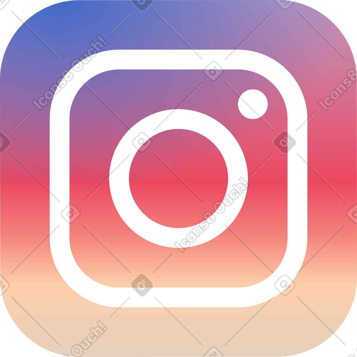 Marginalia スタイルの Instagramのロゴ のイラストをPNG、SVG形式でダウンロード