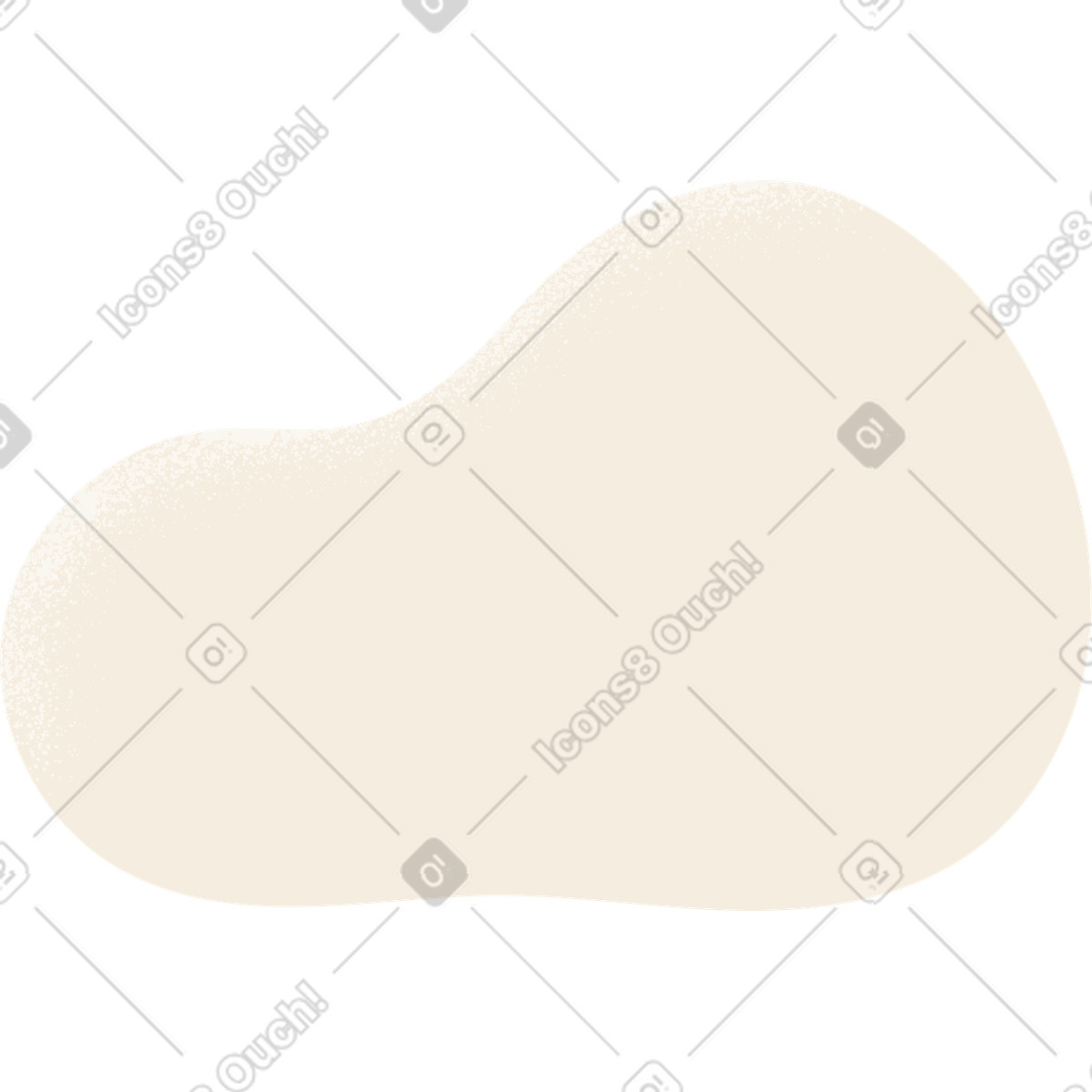 Forma beige illustrazione in stile Pale scarica in PNG, SVG