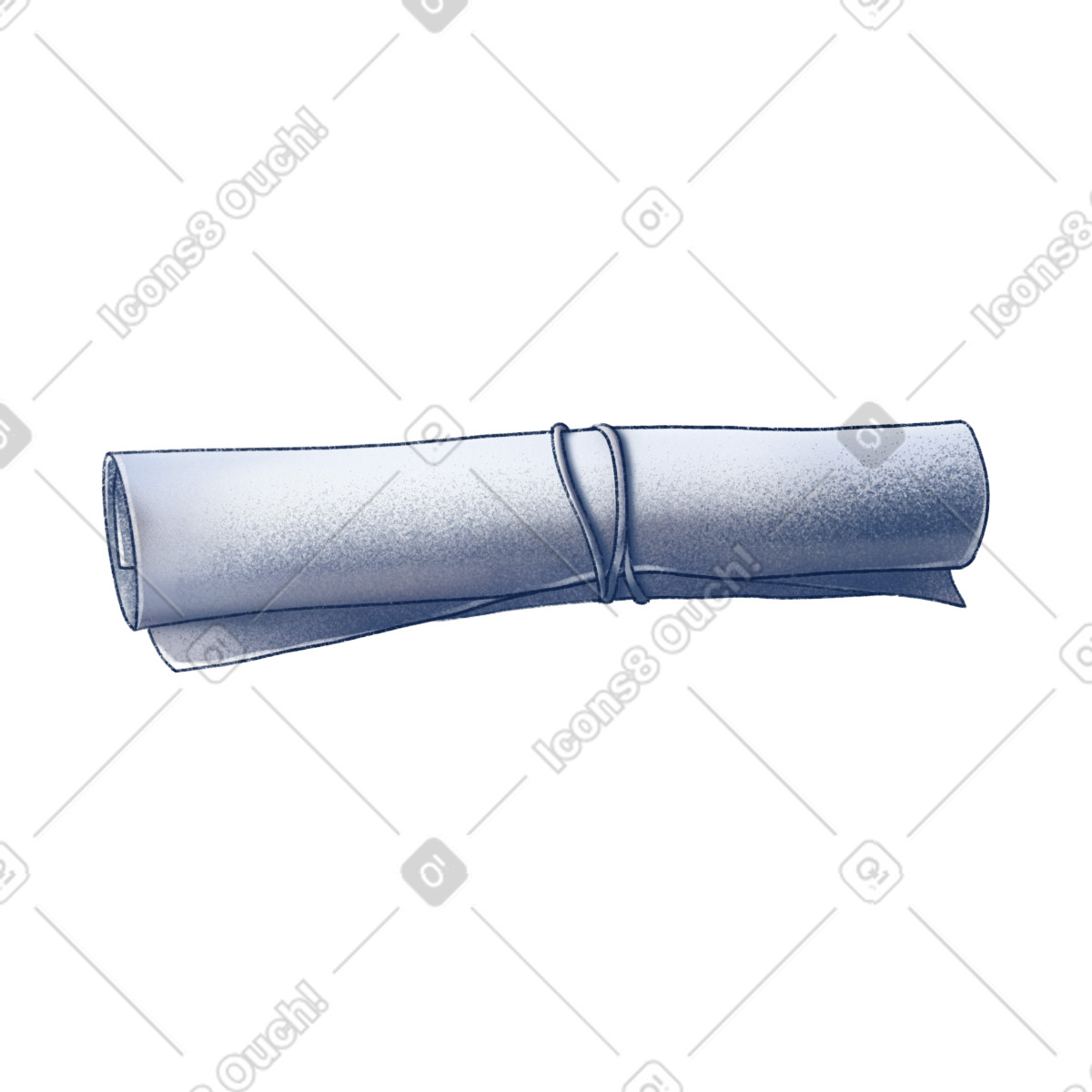 Haze スタイルの Paper scroll のイラストをPNG、SVG形式でダウンロード