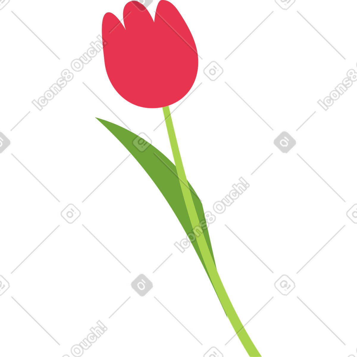 Ilustración Flor en estilo Catchy a descargar en PNG y SVG