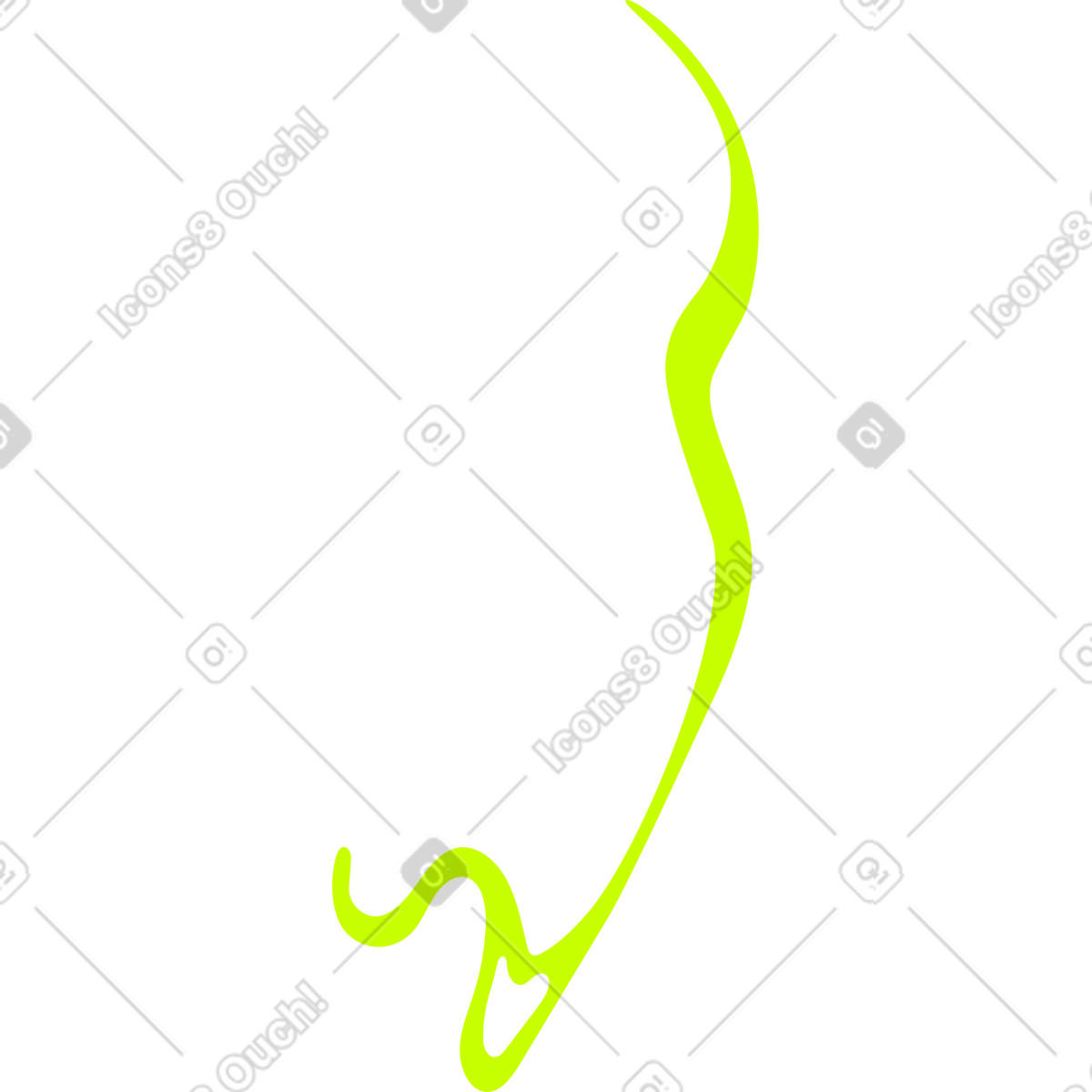 Green vertical smoke illustrazione in stile Space scarica in PNG, SVG