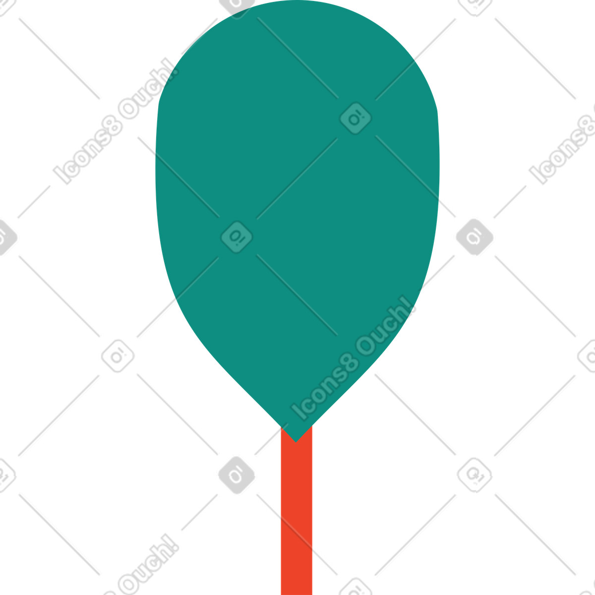Albero illustrazione in stile Polar scarica in PNG, SVG