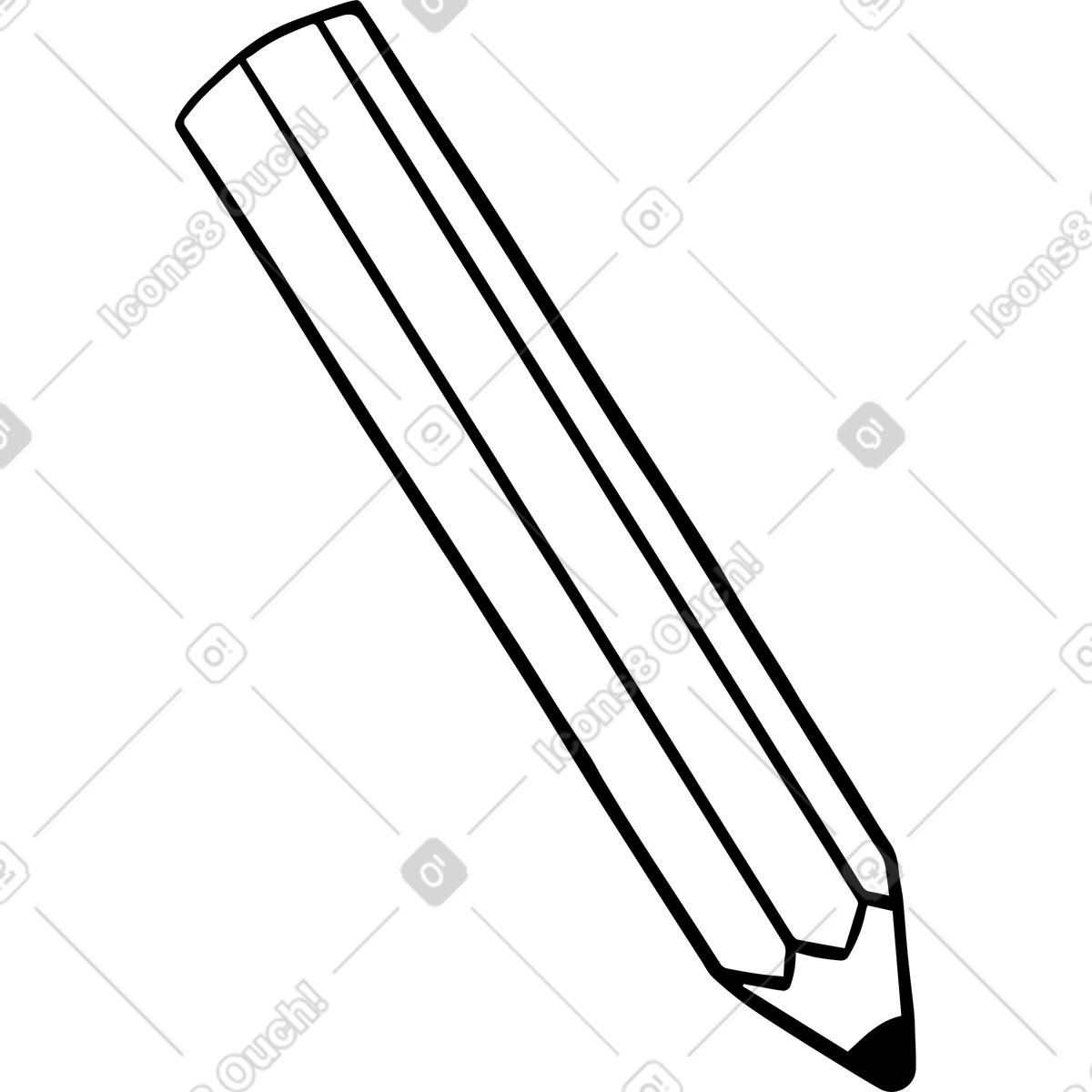 Journal スタイルの 鉛筆 のイラストをPNG、SVG形式でダウンロード