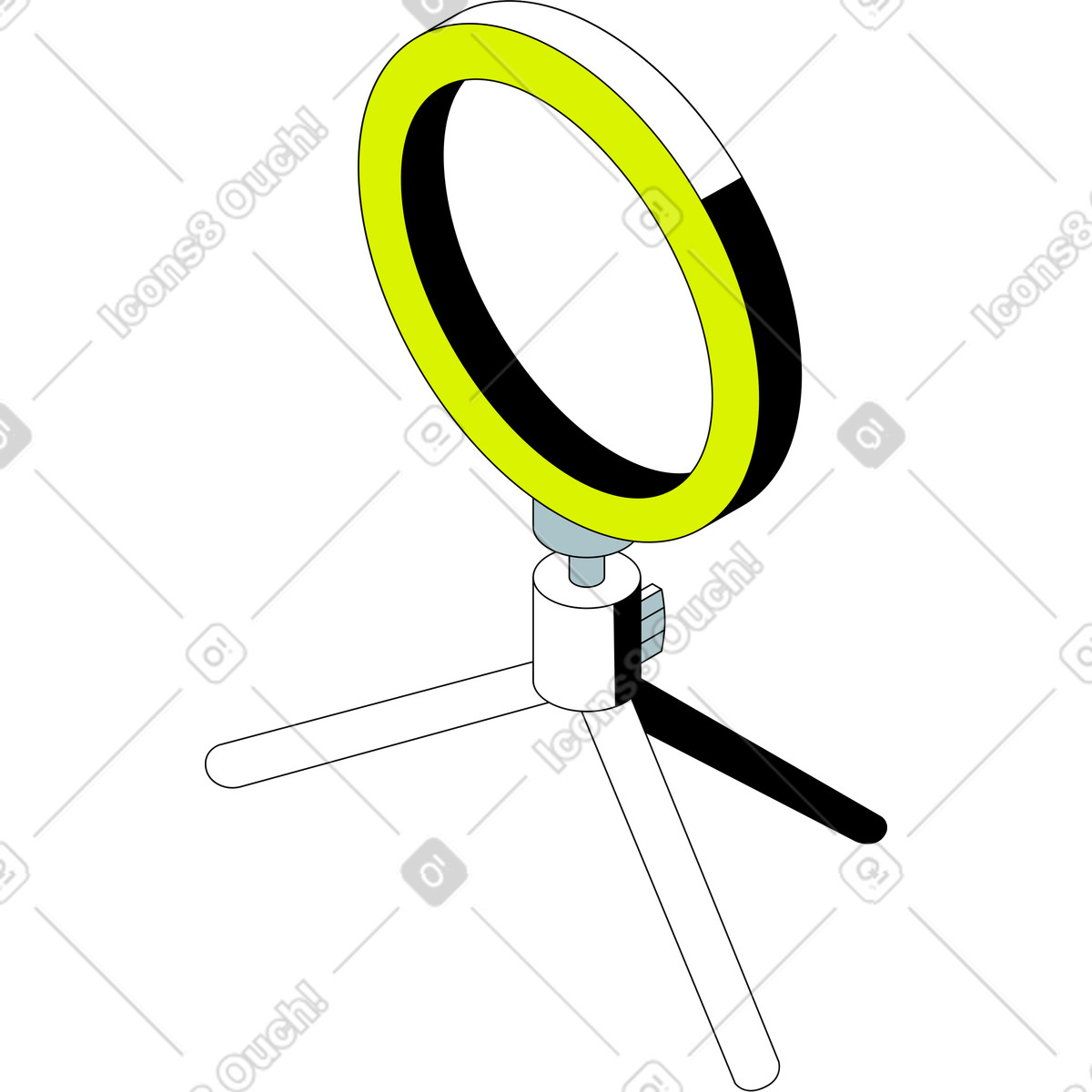 Blogger-set-Illustration im Isometric-Stil als Download in PNG, SVG
