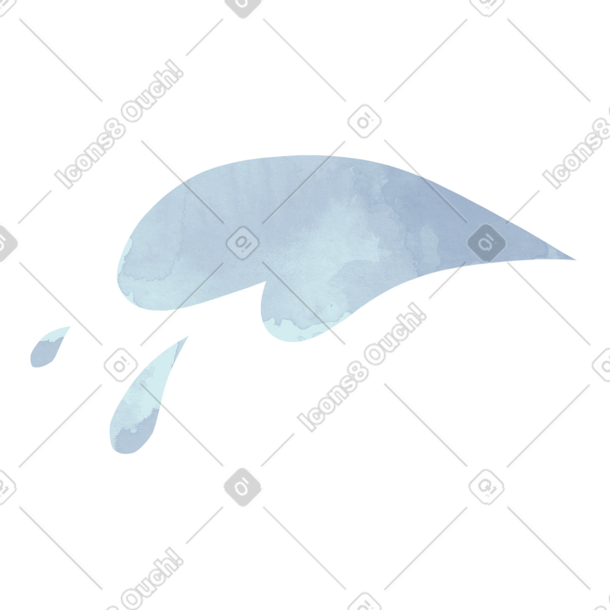 Ilustração de Onda em no estilo Papery para baixar em PNG, SVG