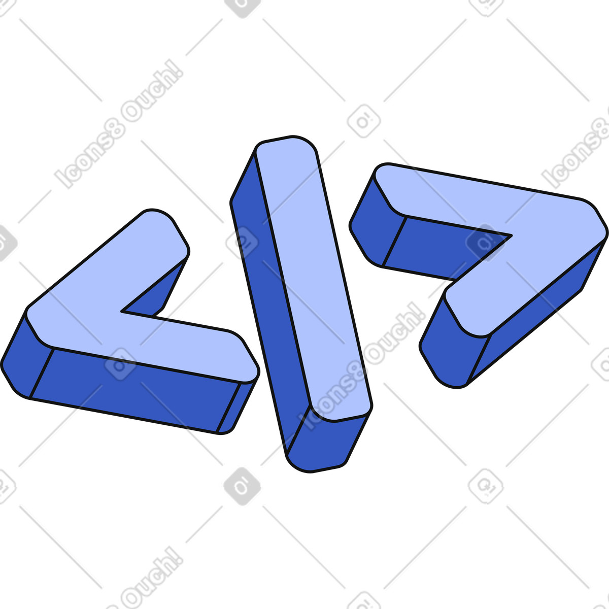 Coding sign illustration in PNG, SVG