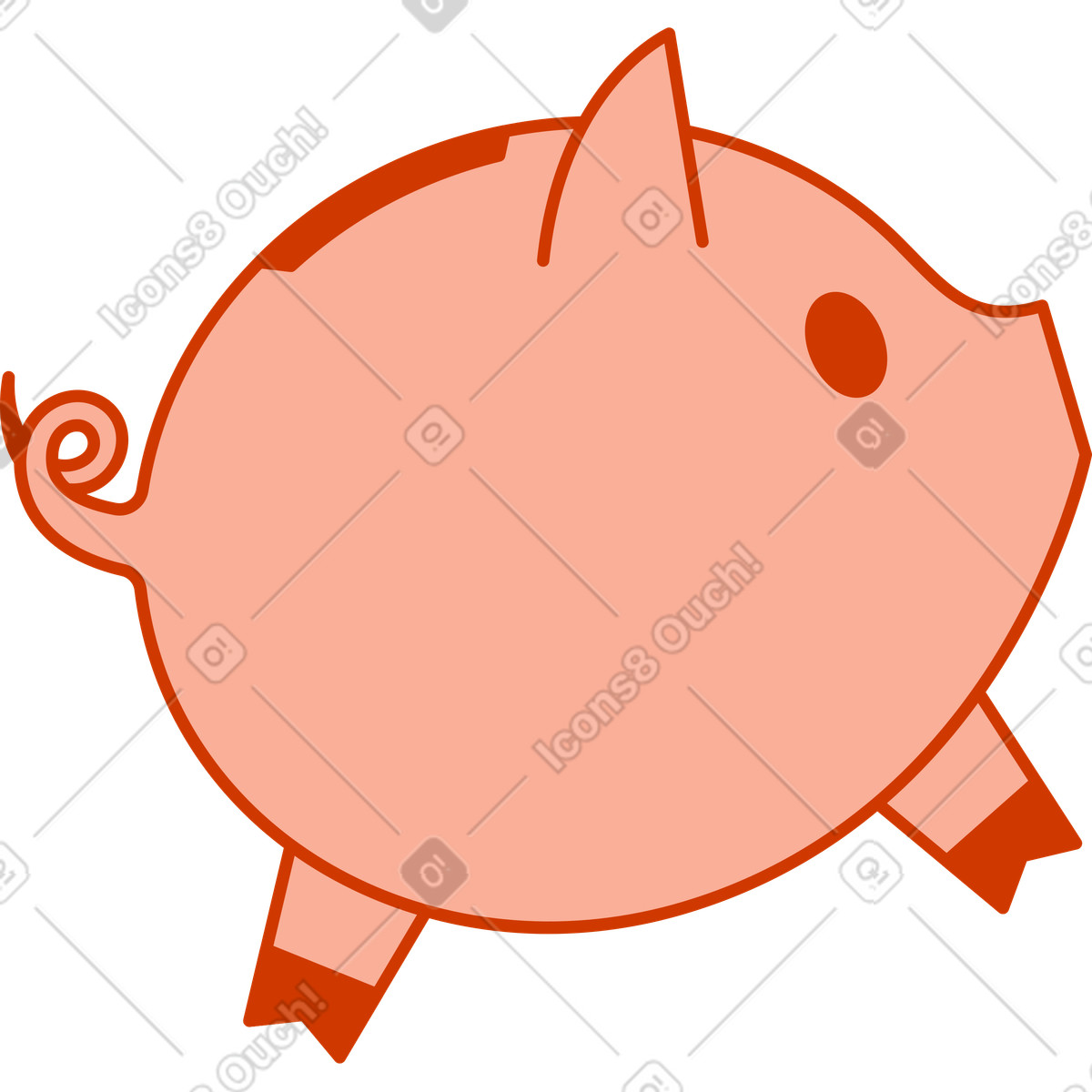 Ilustração de Cofrinho em no estilo Natty para baixar em PNG, SVG
