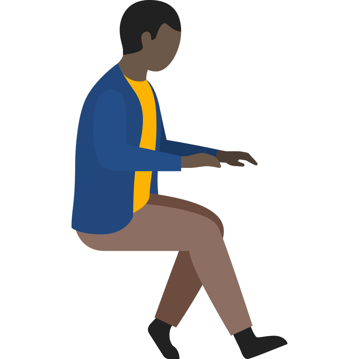 Illustration Man office worker dans le style Fogg à télécharger aux formats PNG, SVG