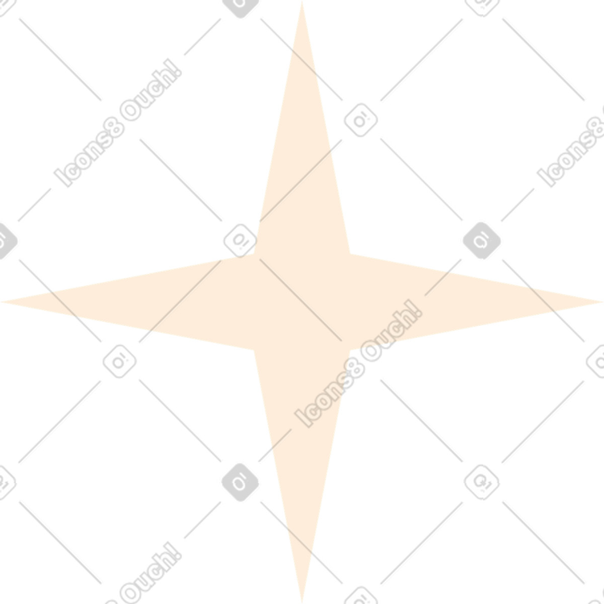 Dekorativer stern-Illustration im Dizzy-Stil als Download in PNG, SVG