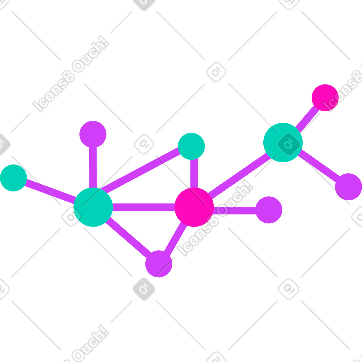 Network illustration in PNG, SVG, GIF formats