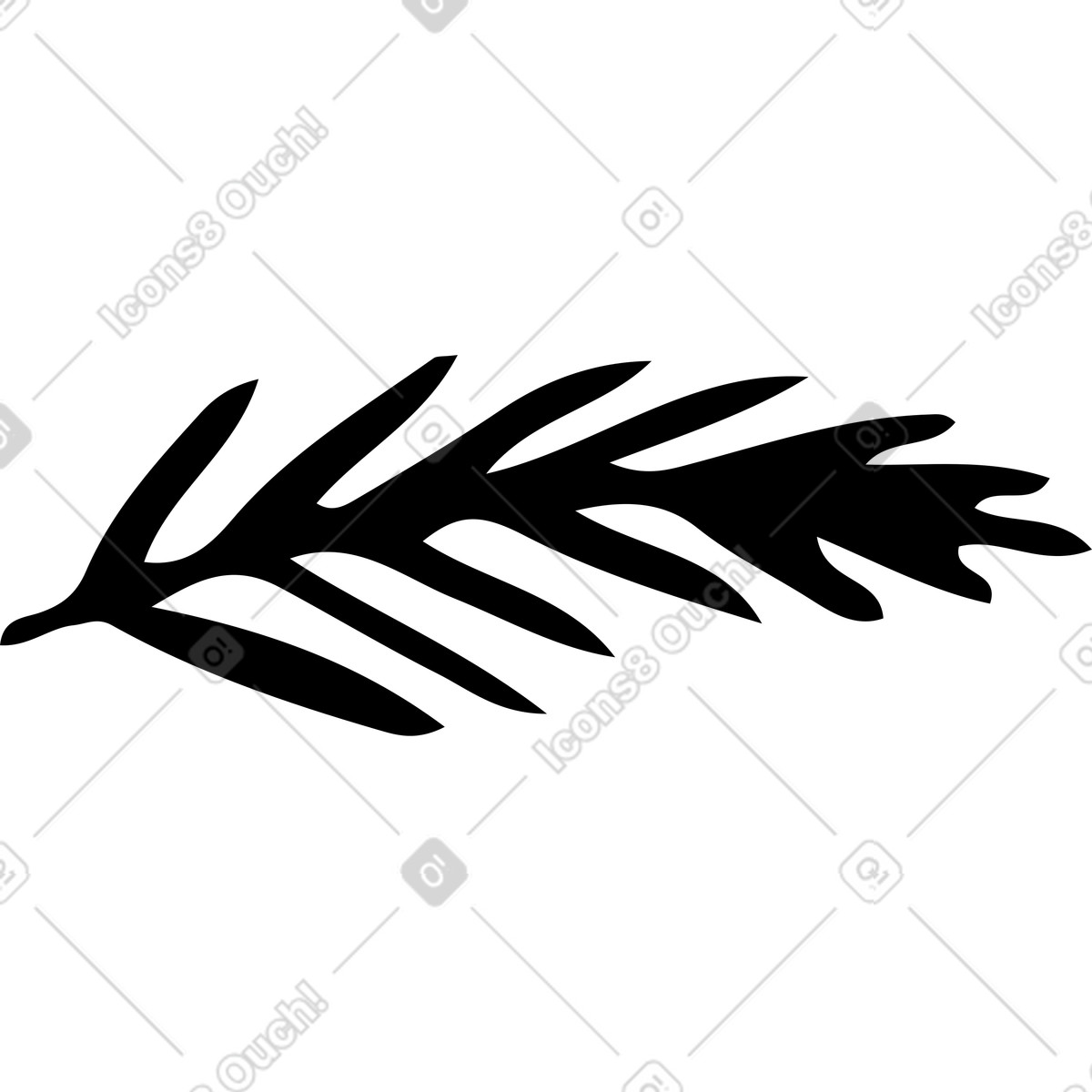 Christmas tree brunch illustration in Journal style download in PNG, SVG
