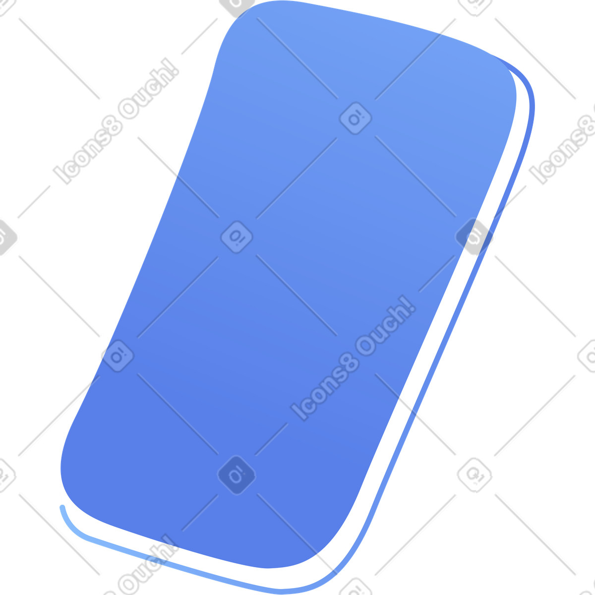 Ilustración Telefono azul en estilo Buddy a descargar en PNG y SVG