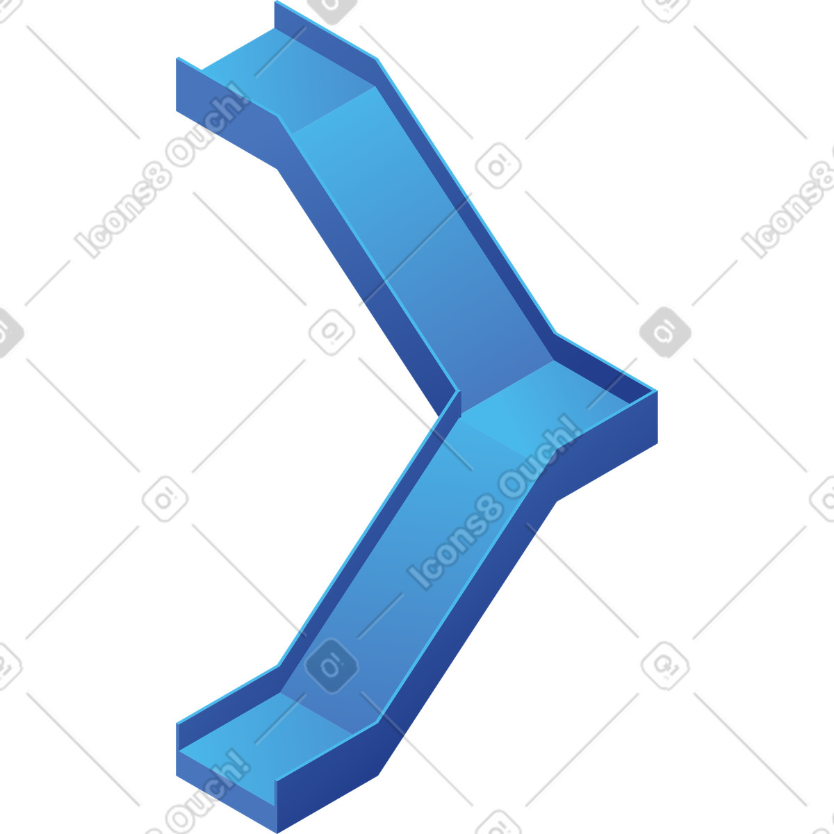 Isometric track illustration in PNG, SVG