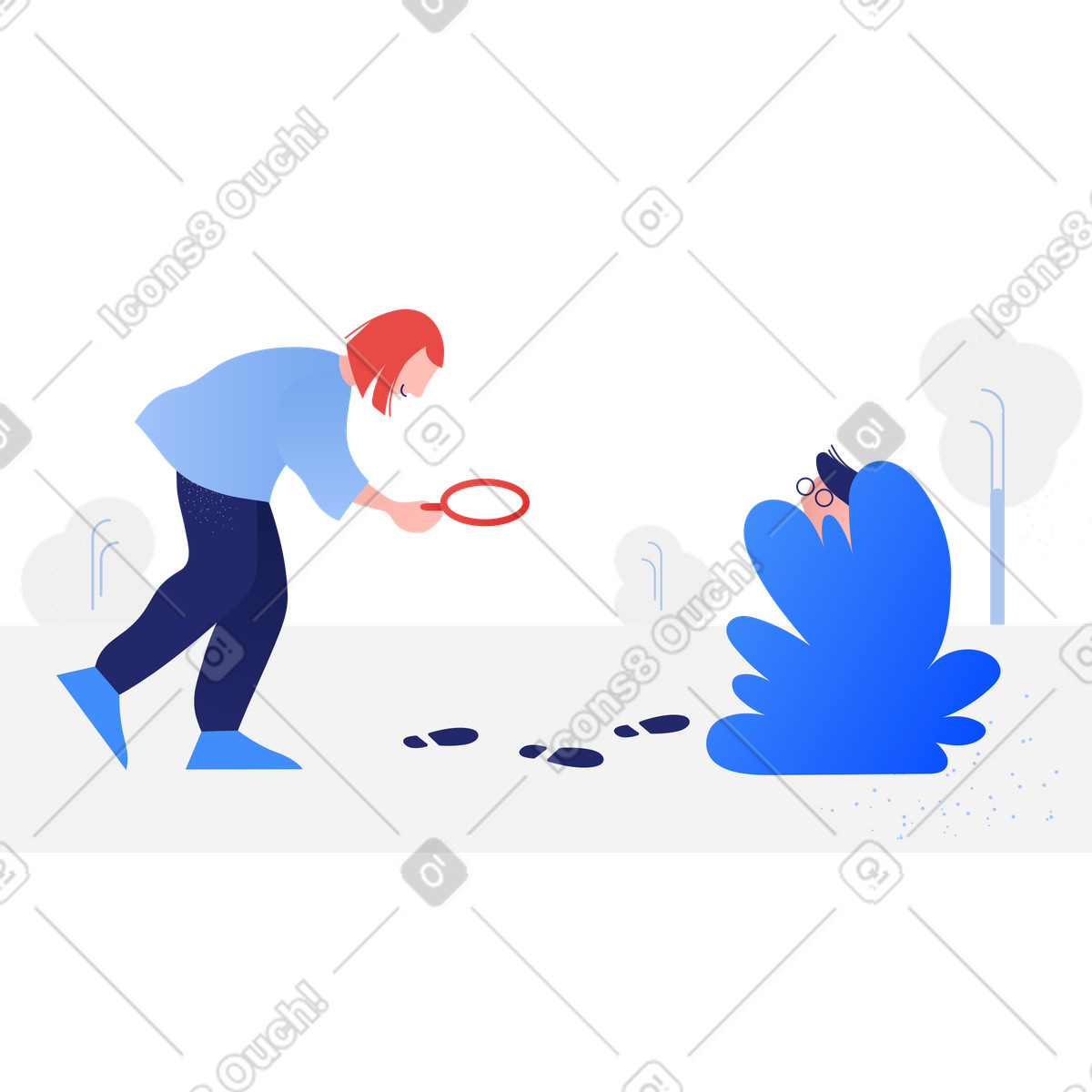 Ilustração de Marcando junto em no estilo Clip para baixar em PNG, SVG
