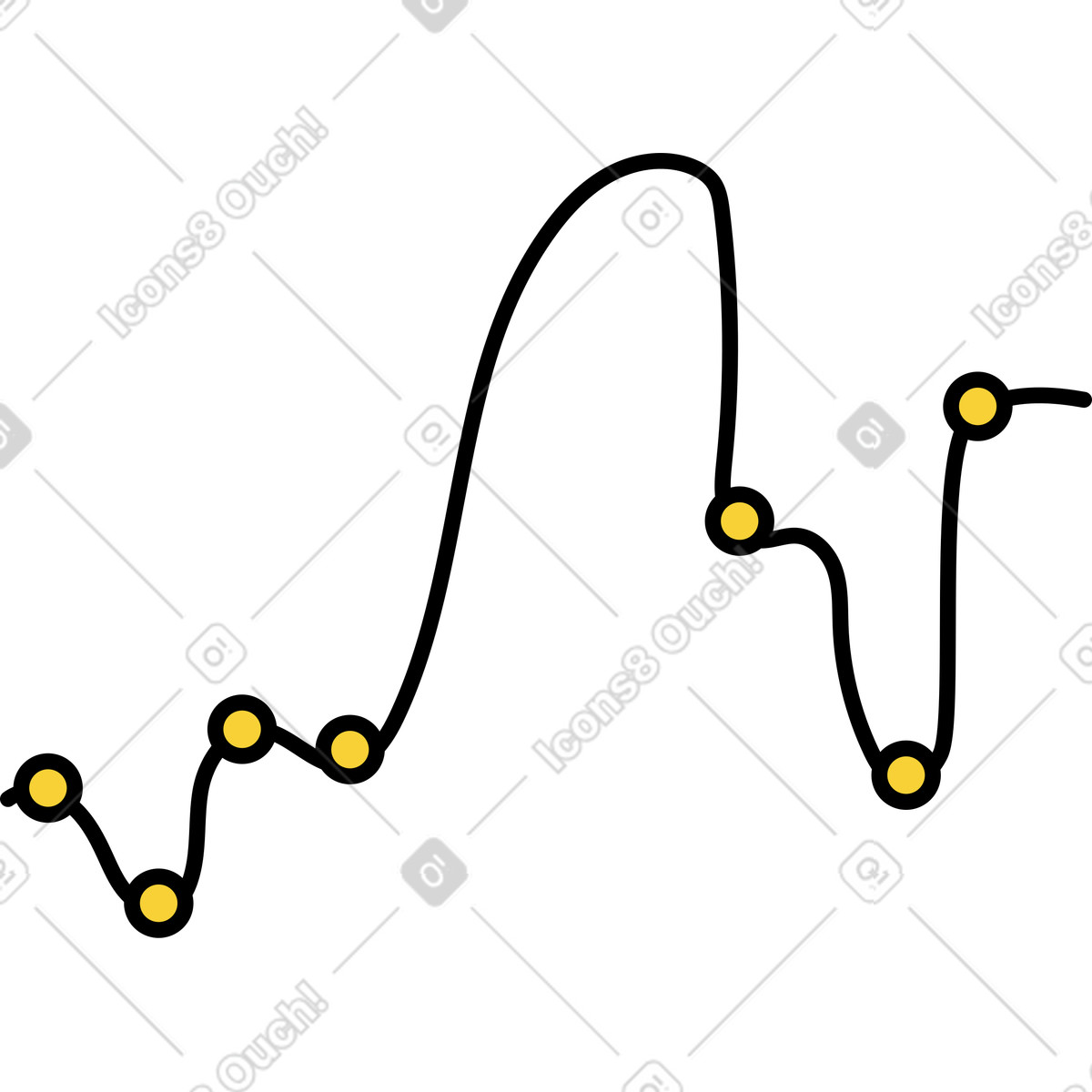 Analytics chart illustration in PNG, SVG