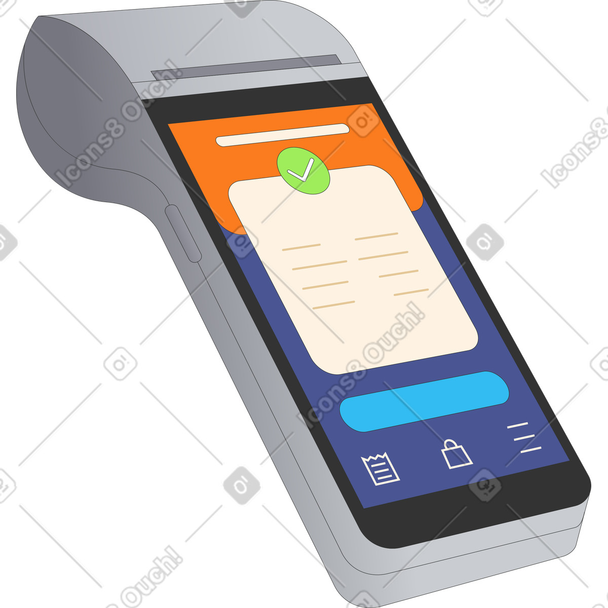 Ilustración Poste terminal en estilo Kit a descargar en PNG y SVG