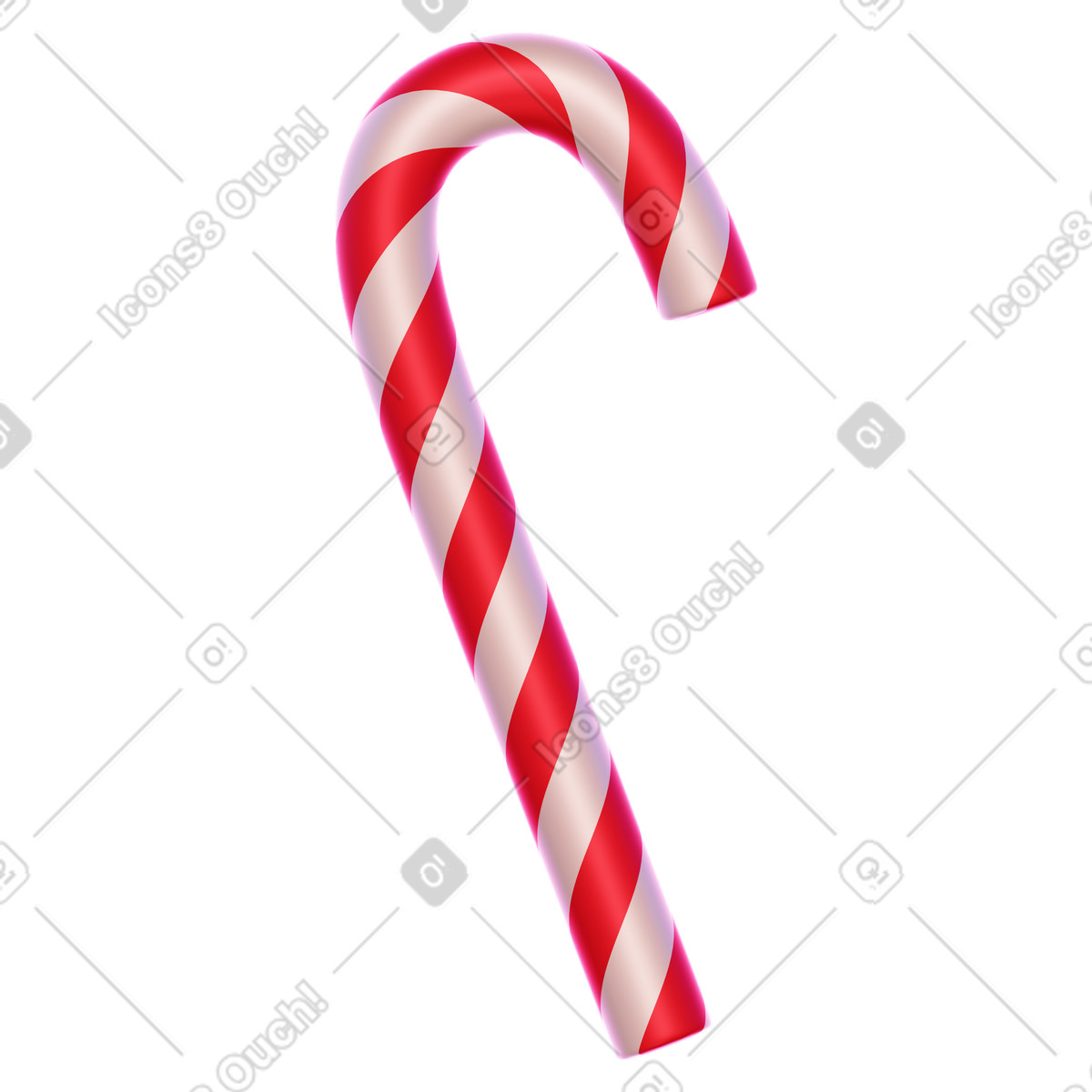 Christmas candy illustration in 3D Holidays style download in PNG, SVG