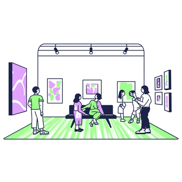 An art gallery in Bordeaux featuring contemporary local artwork