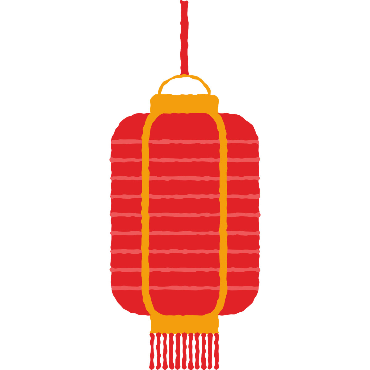 Lantern rectangle with fringe-Illustration im Cherry-Stil als Download in PNG, SVG