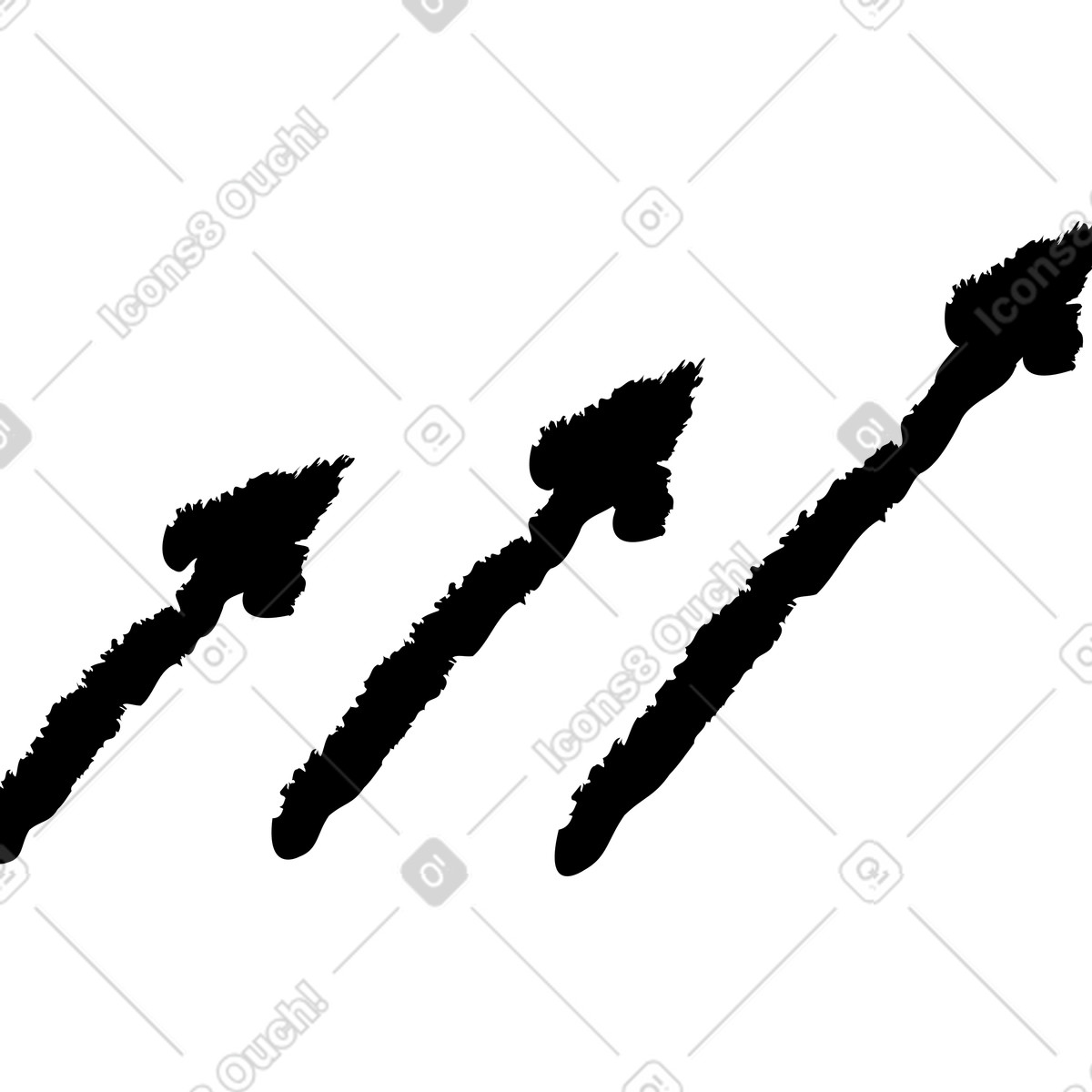 Ilustración Flechas hacia arriba en estilo Twirl a descargar en PNG y SVG
