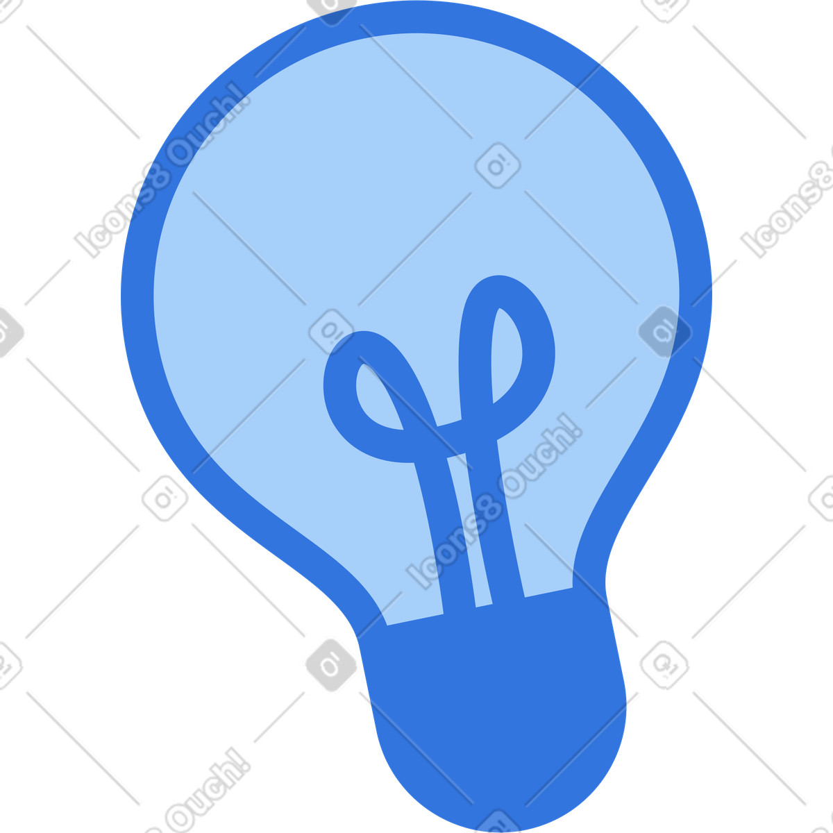下载 Sky 风格的 灯泡 插画，支持 PNG、SVG 格式
