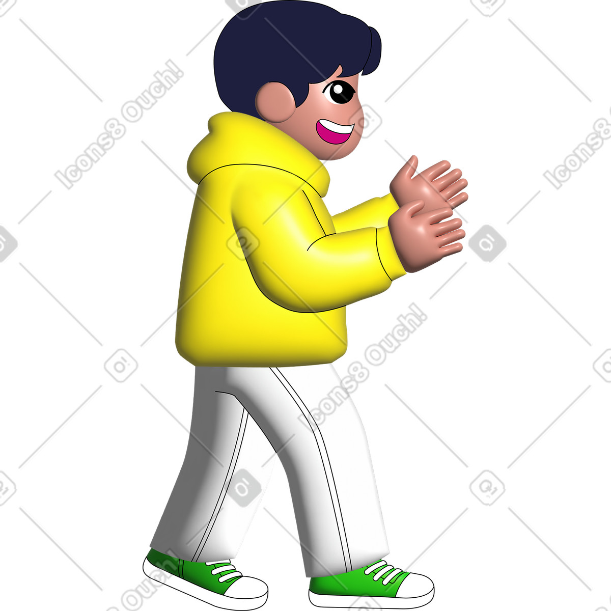 Pop スタイルの 男の子 のイラストをPNG、SVG形式でダウンロード