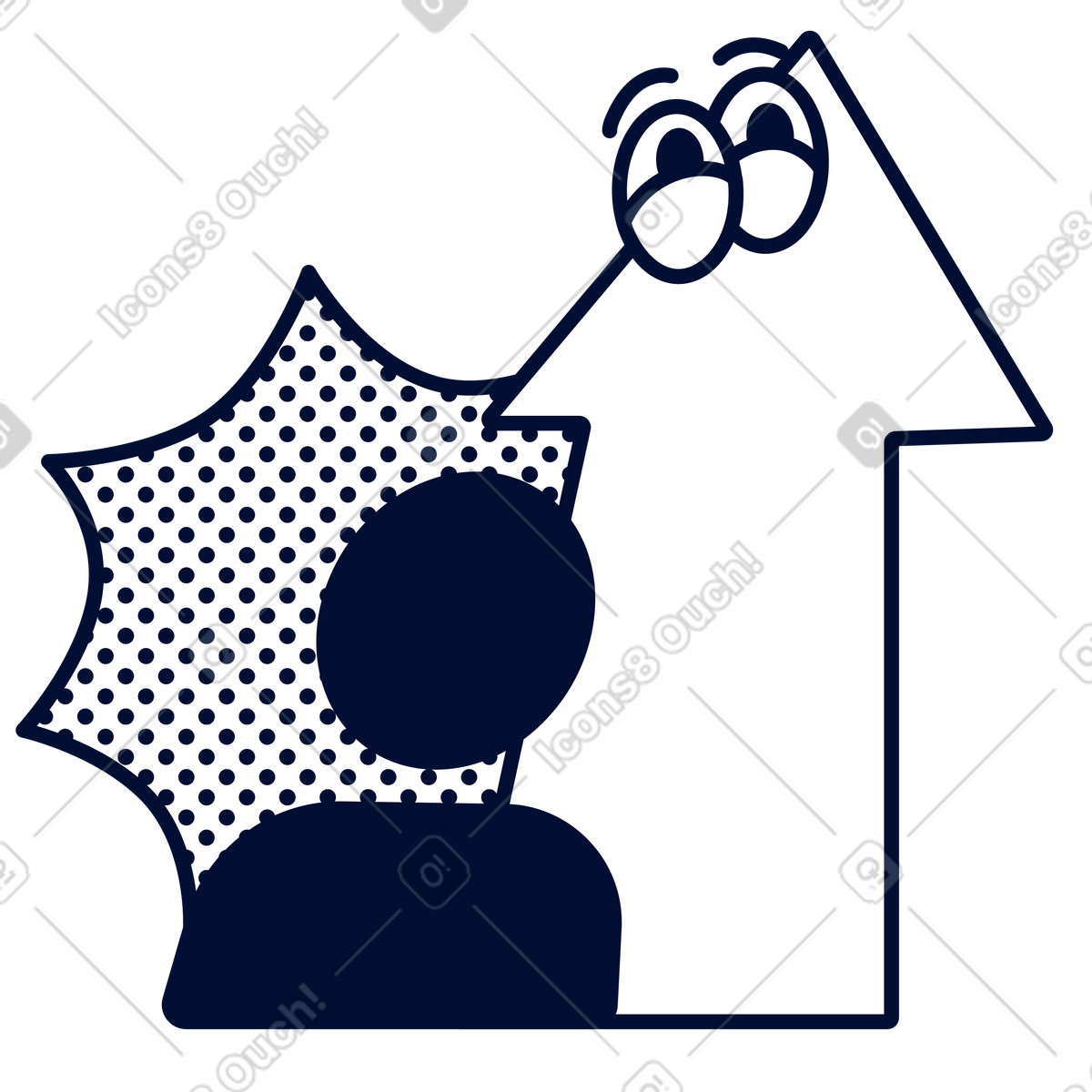 Personal growth and self-development, Individual progress skill development, Career path illustration in Blink style download in PNG, SVG