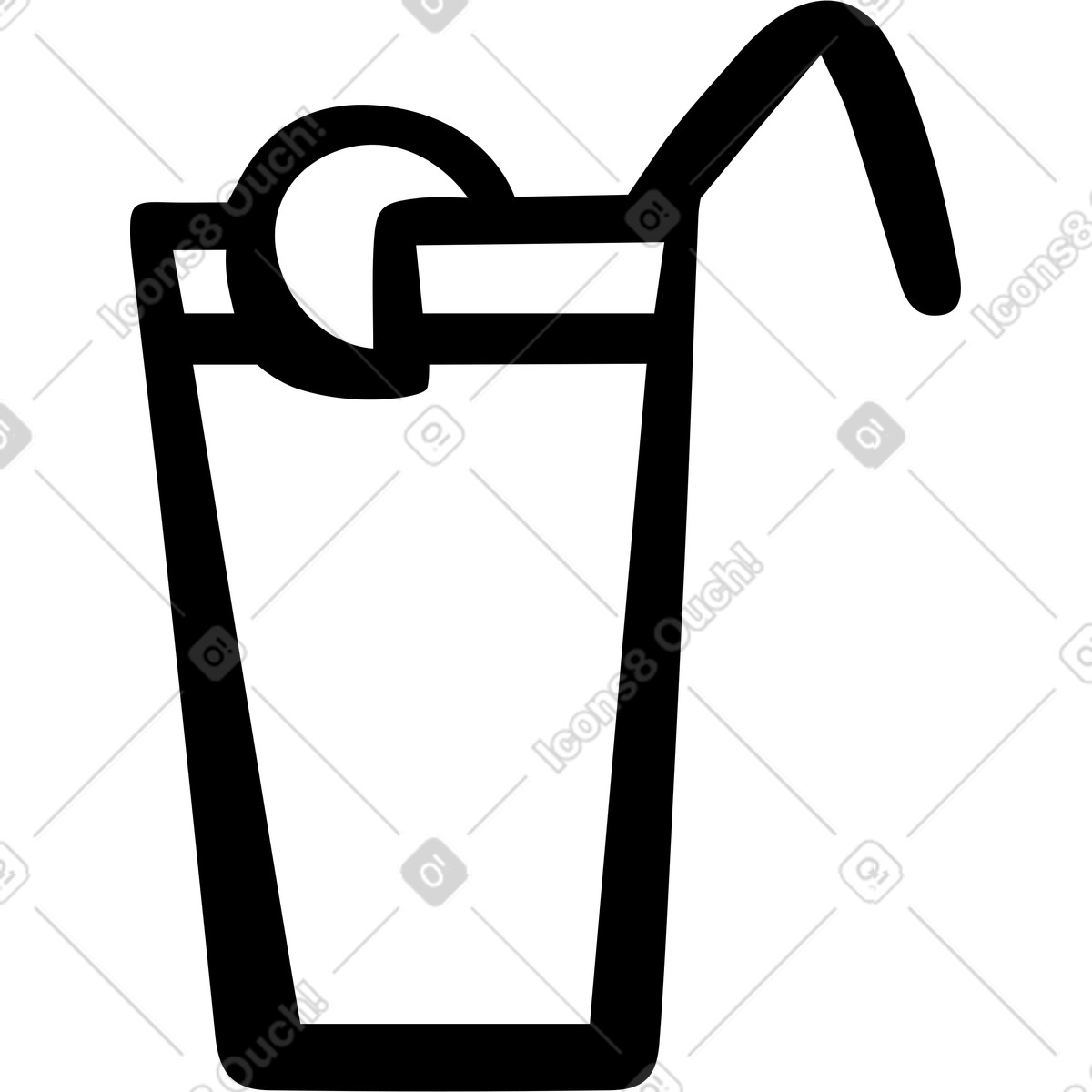 Lemonade illustration in Journal style download in PNG, SVG
