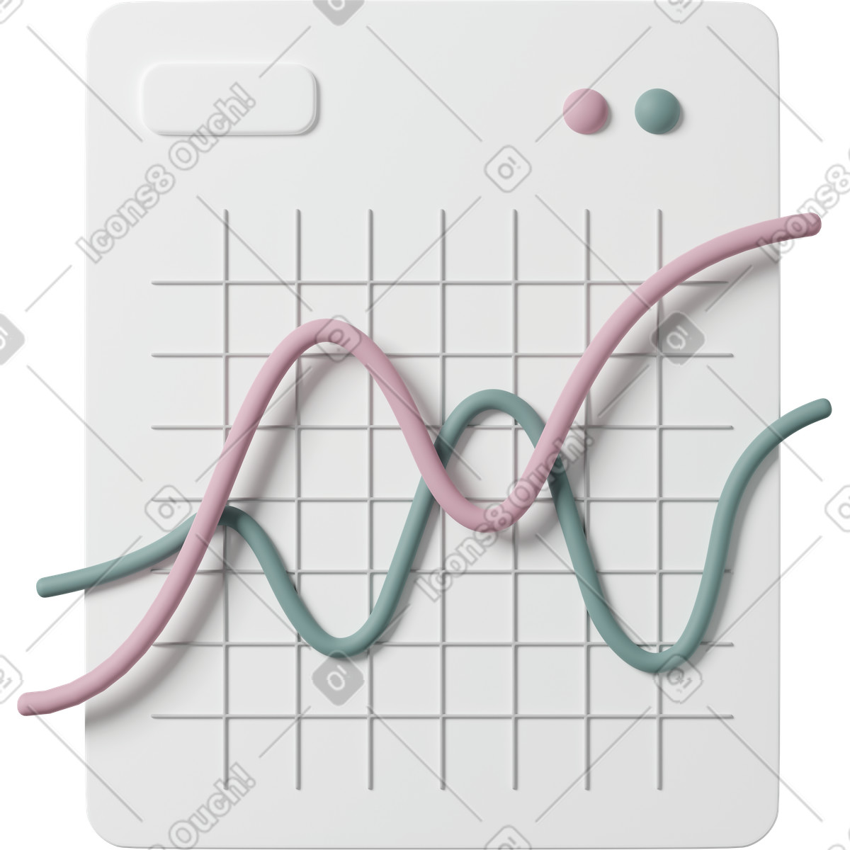 Chart illustration in PNG, SVG