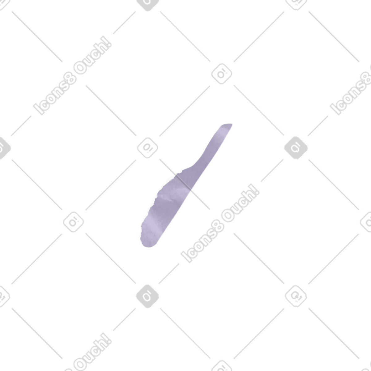 Ilustração de Faca em no estilo Papery para baixar em PNG, SVG