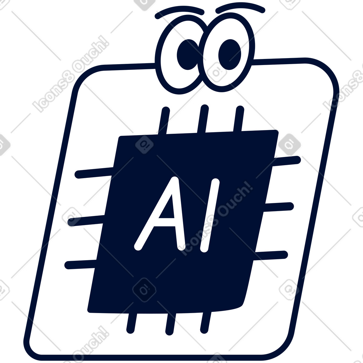 Hai il motore illustrazione in stile Blink scarica in PNG, SVG