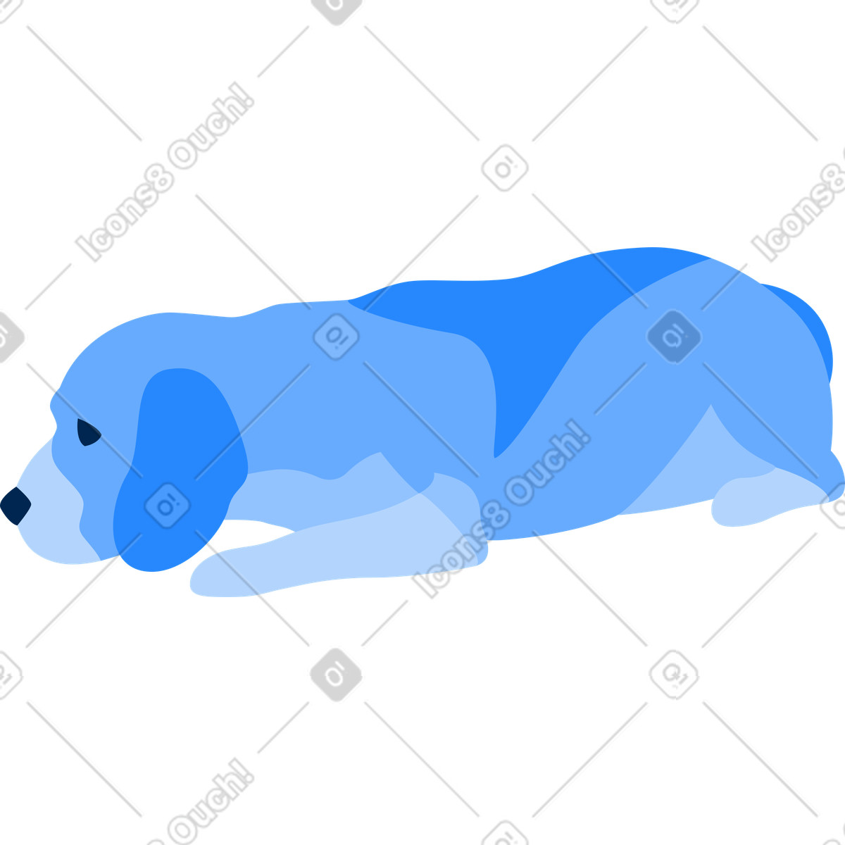 Ilustración Perro en estilo Urban a descargar en PNG y SVG