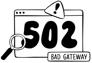 Иллюстрации Bad Gateway в PNG и SVG 