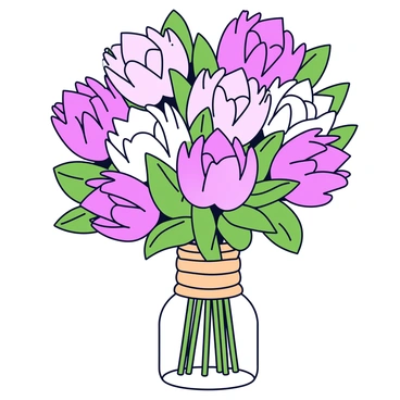 An elegant bouquet featuring multiple protea flowers in shades of pink and white. The bouquet is wrapped in natural rustic twine, adding a textured element to the arrangement. The protea flowers are surrounded by green leaves that enhance their vibrant colors. The bouquet is displayed upright in a simple glass vase.