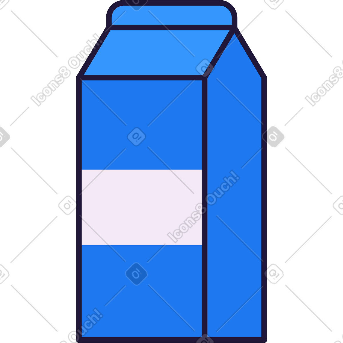 Ilustración Leche en estilo Conifer a descargar en PNG y SVG