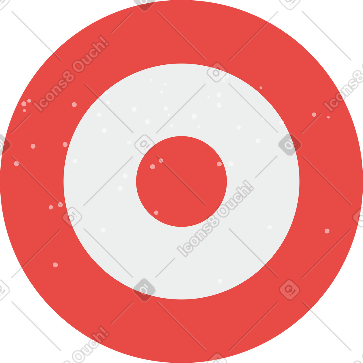 Ilustração de Target em no estilo Clip para baixar em PNG, SVG