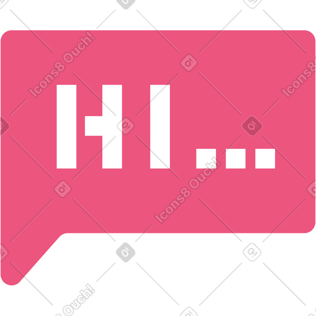 Lounge スタイルの テキスト付き吹き出し のイラストをPNG、SVG形式でダウンロード