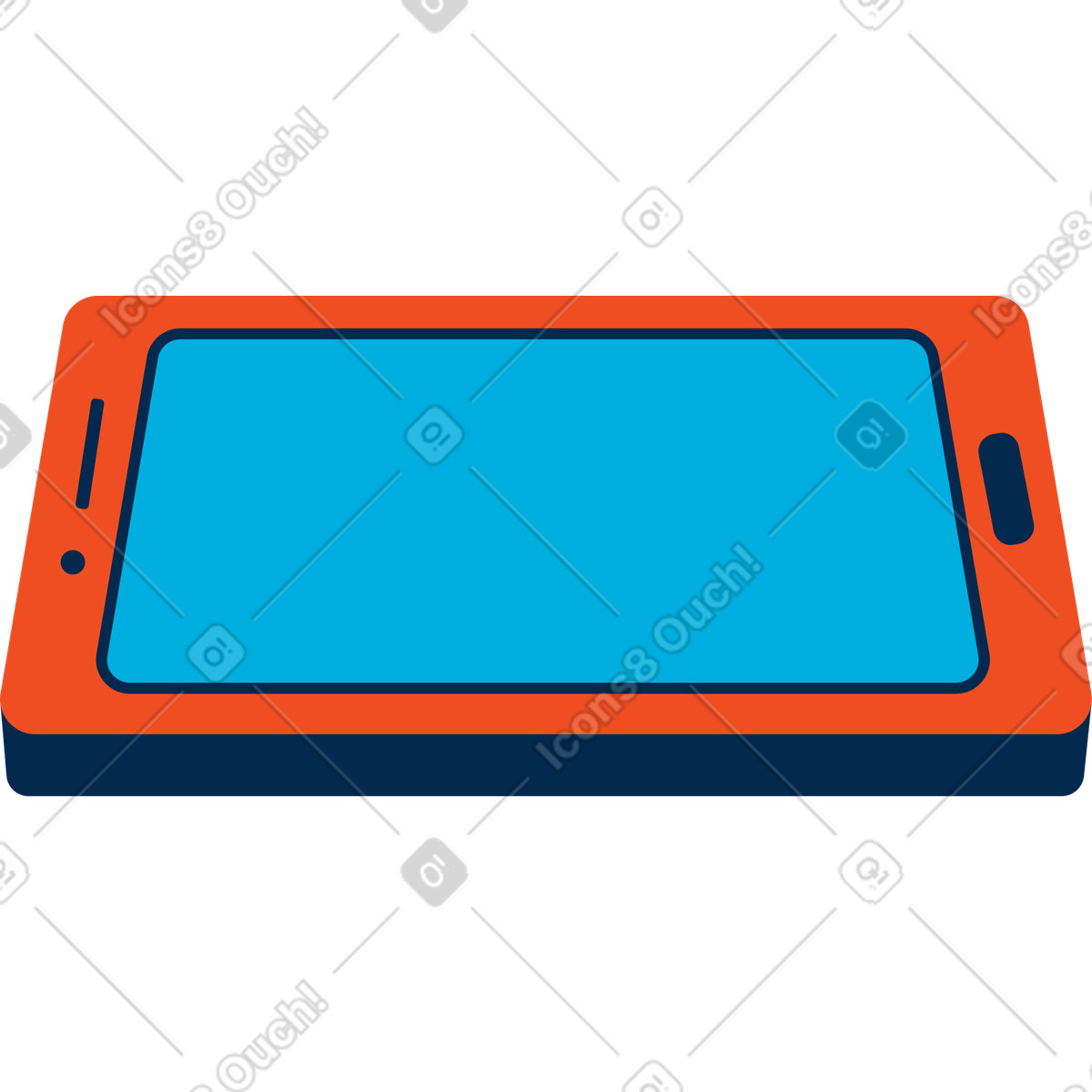 Flame スタイルの Phone のイラストをPNG、SVG形式でダウンロード