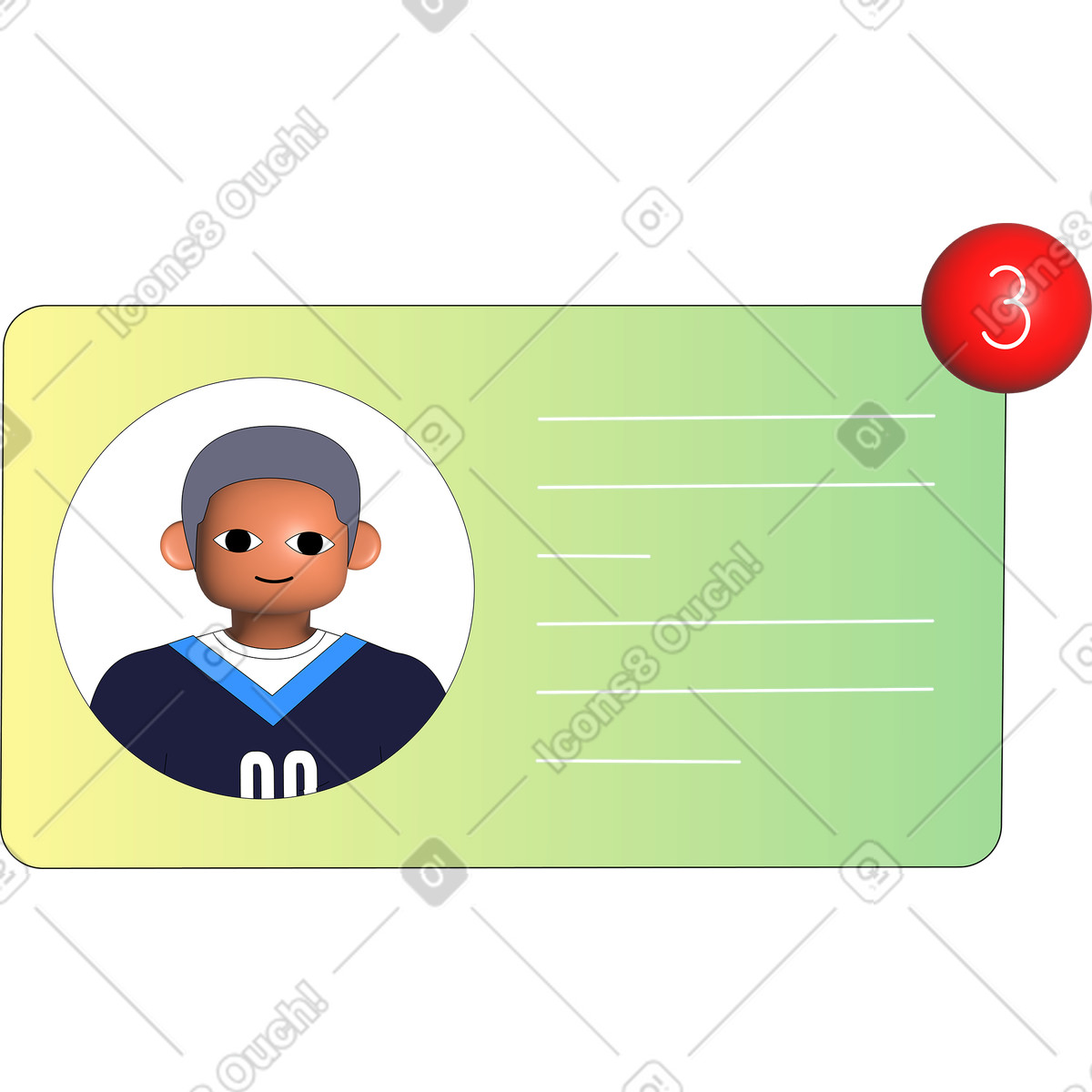 Ilustración Notificación emergente en estilo Pop a descargar en PNG y SVG