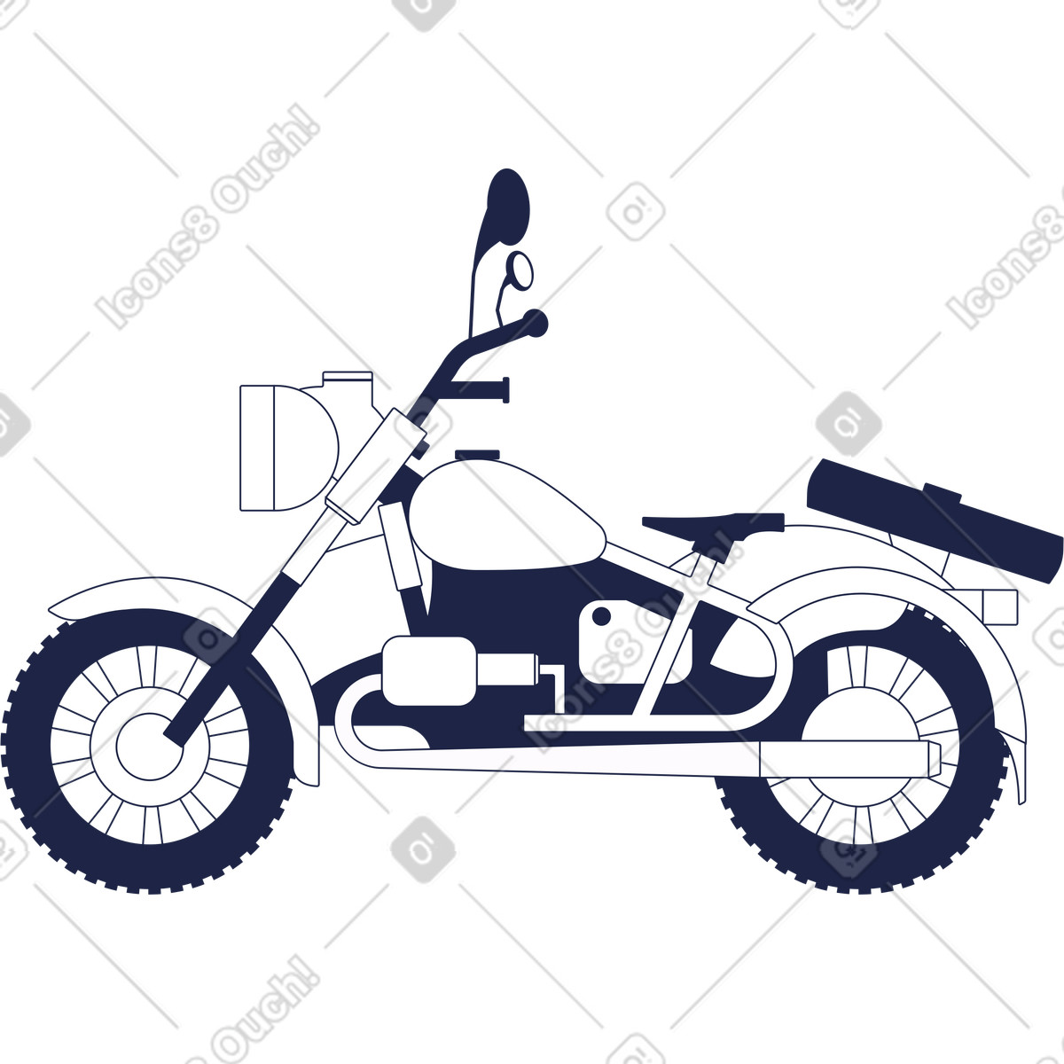 Ilustração de Bicicleta em no estilo Urban Line para baixar em PNG, SVG