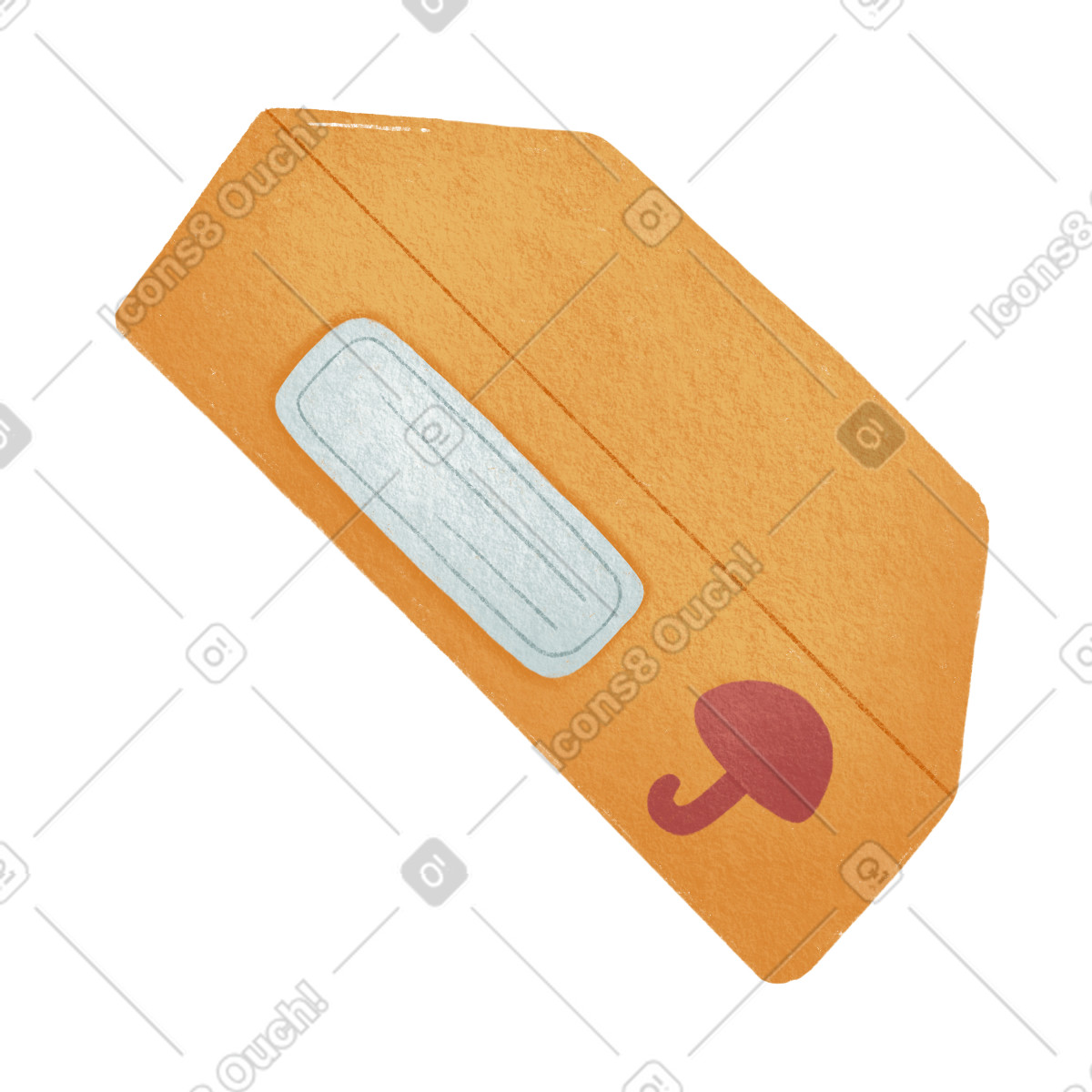 Yellow box illustrazione in stile Woolly scarica in PNG, SVG