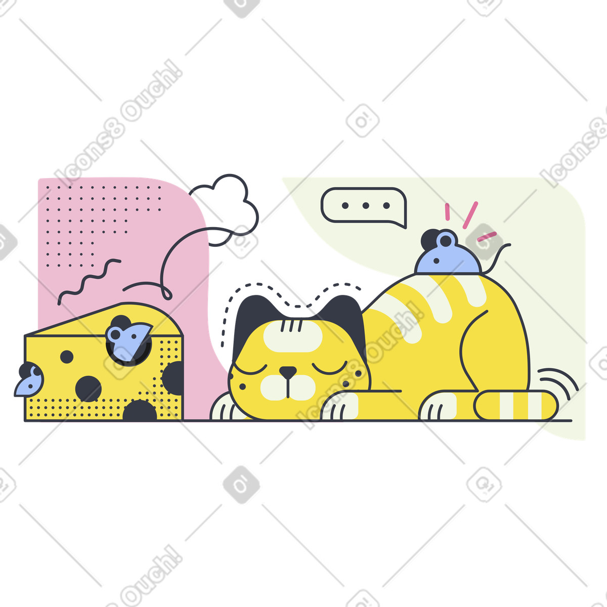 Watchman illustration in Abstract style download in PNG, SVG