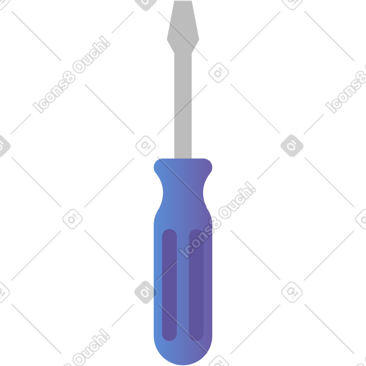 Screwdriver illustration in PNG, SVG